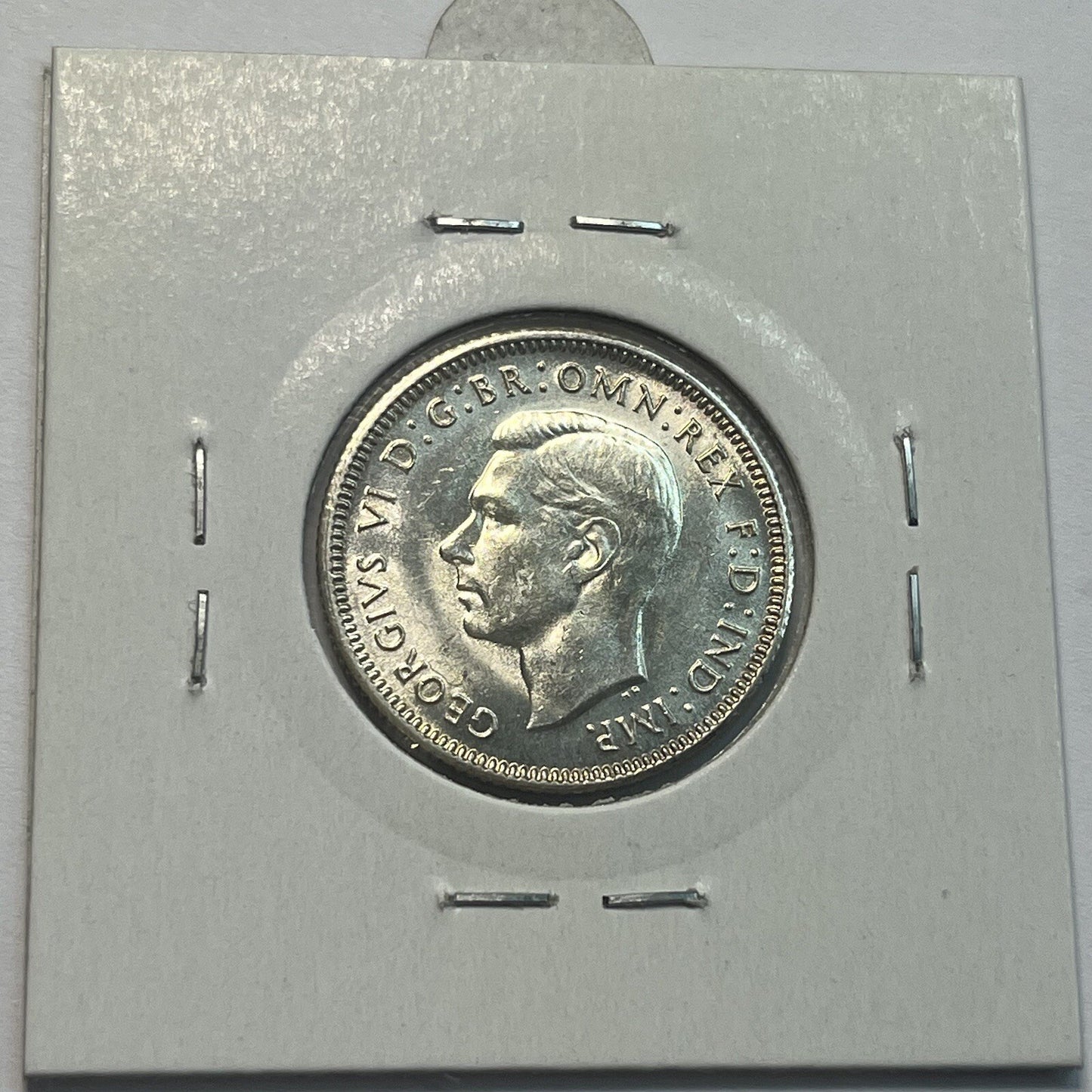 1943 s Shilling Coin - Choice Uncirculated - George VI Silver Predecimal