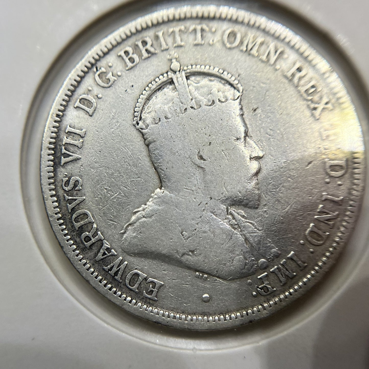 1910 Florin Coin - Fine - Edward VII Silver Predecimal First Year Issue