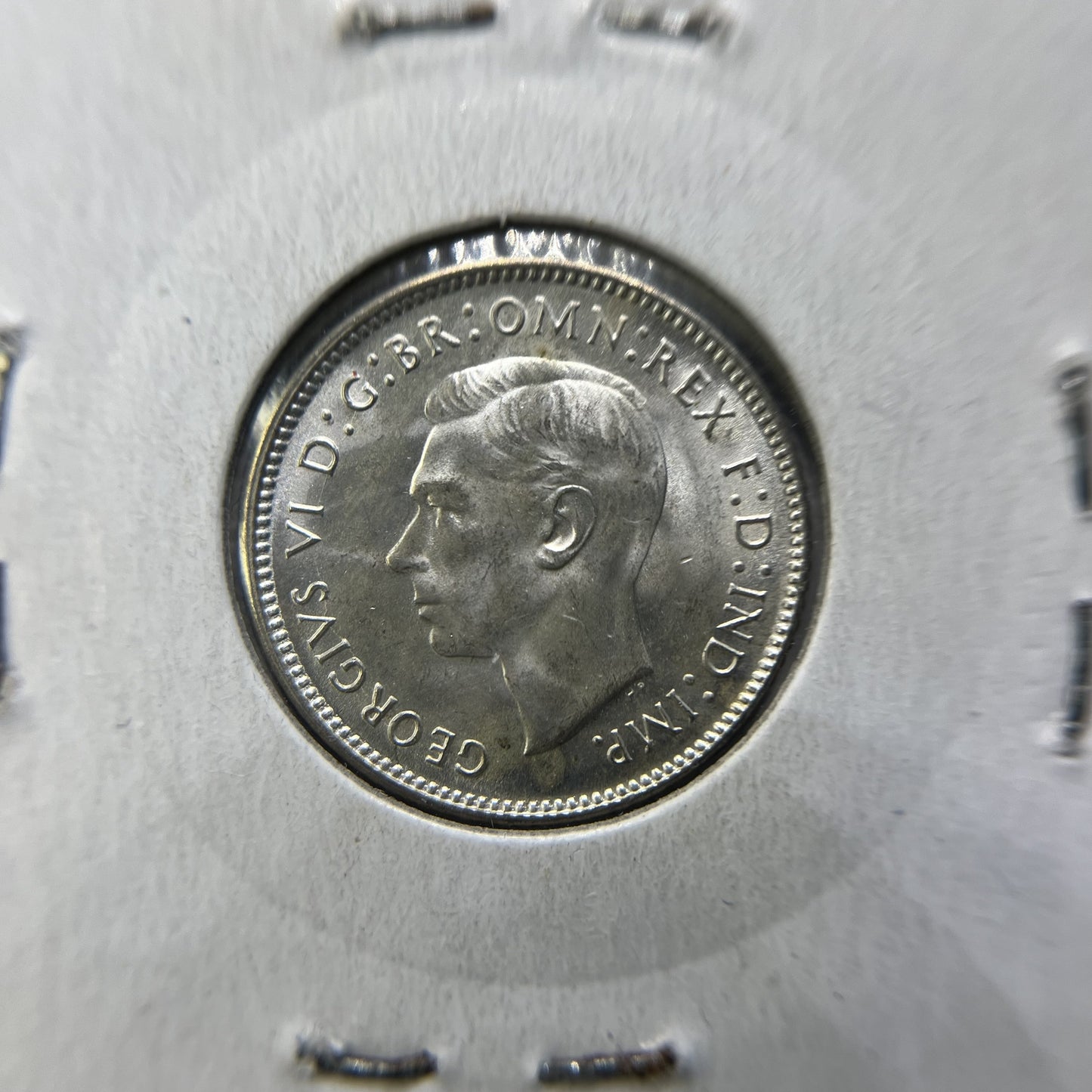 1943 d Sixpence Coin - Choice Uncirculated Lustre - George VI Silver Predecimal