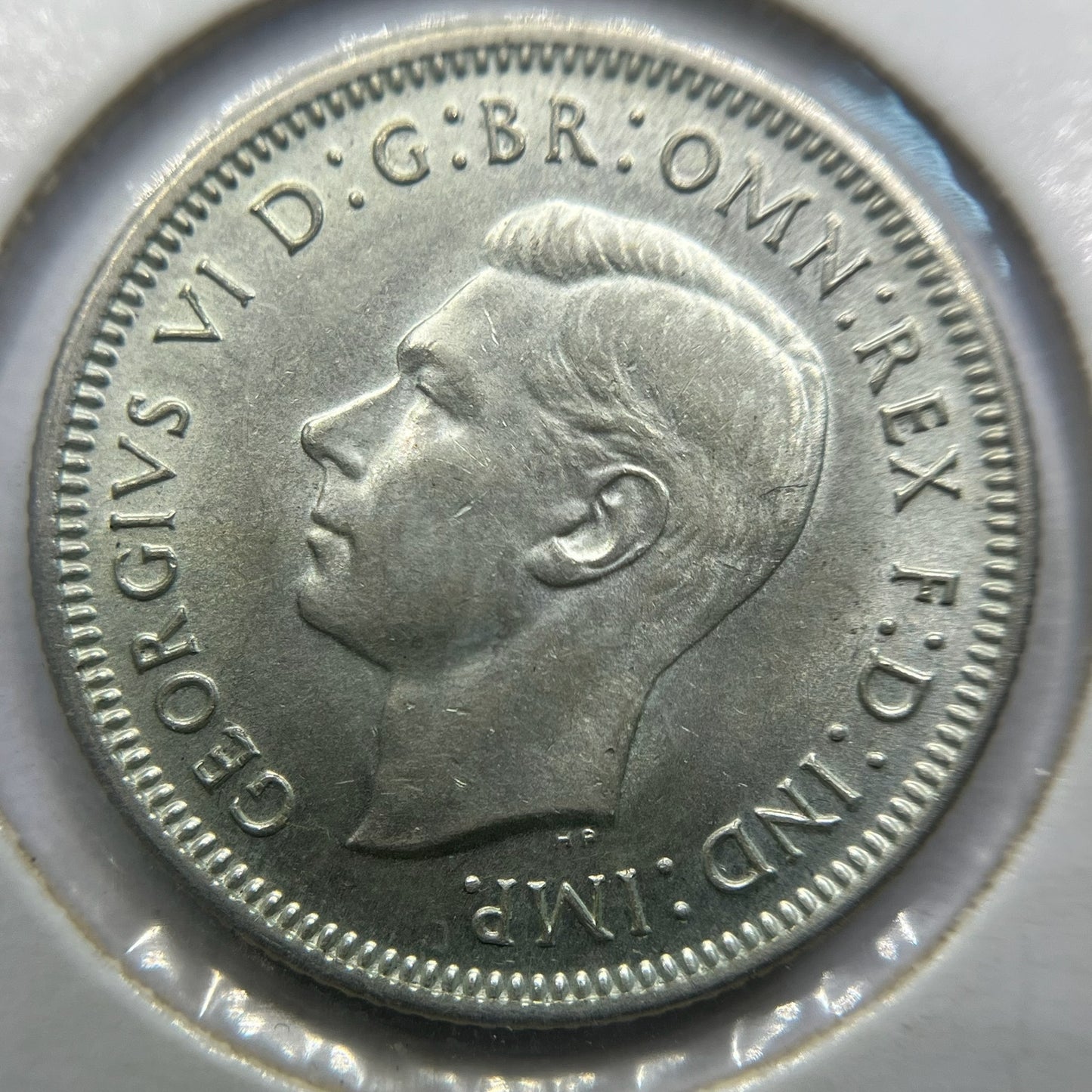 1942 s Shilling Coin - Uncirculated - George VI Silver Predecimal