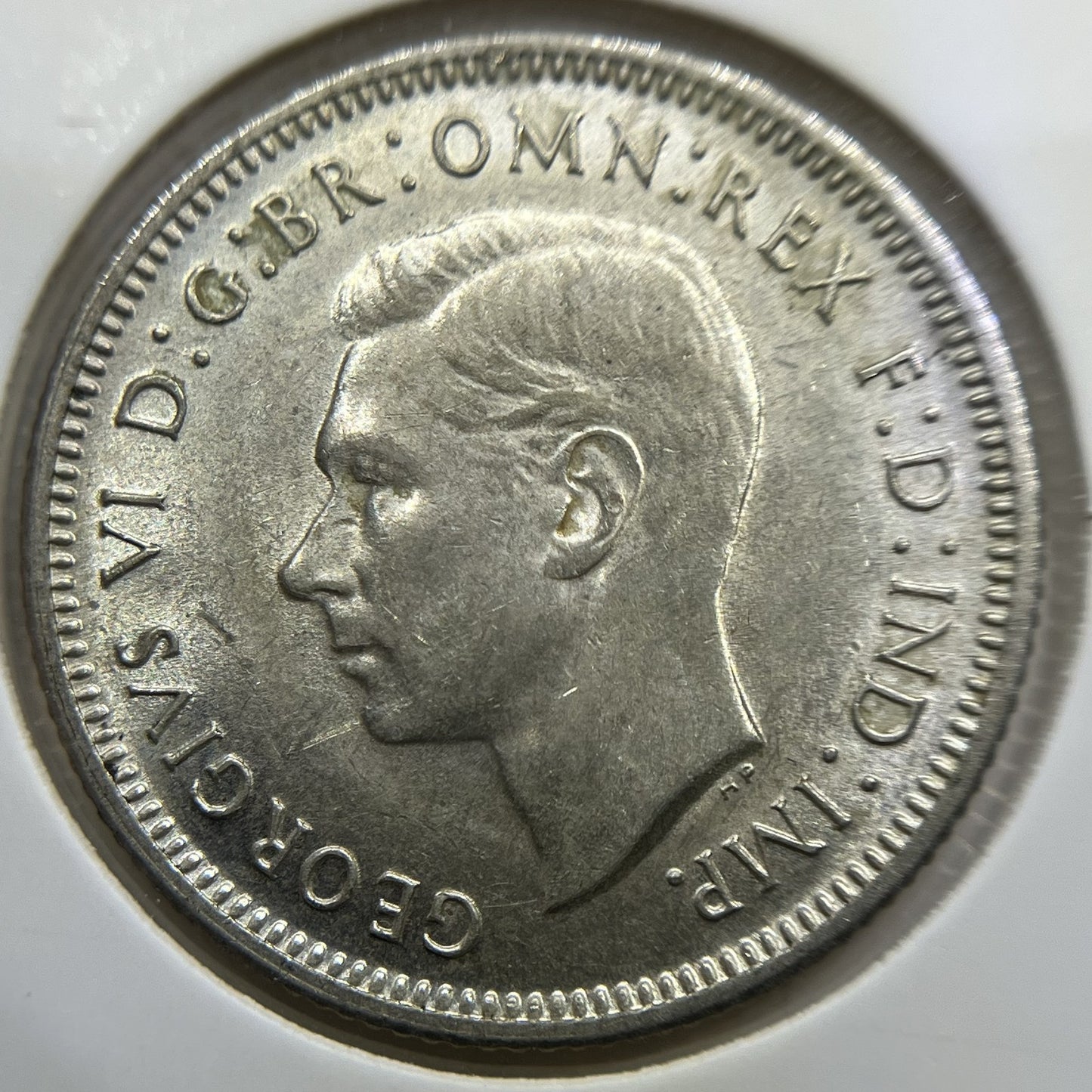 1943 s Shilling Coin - Uncirculated Lustre - George V Silver Predecimal