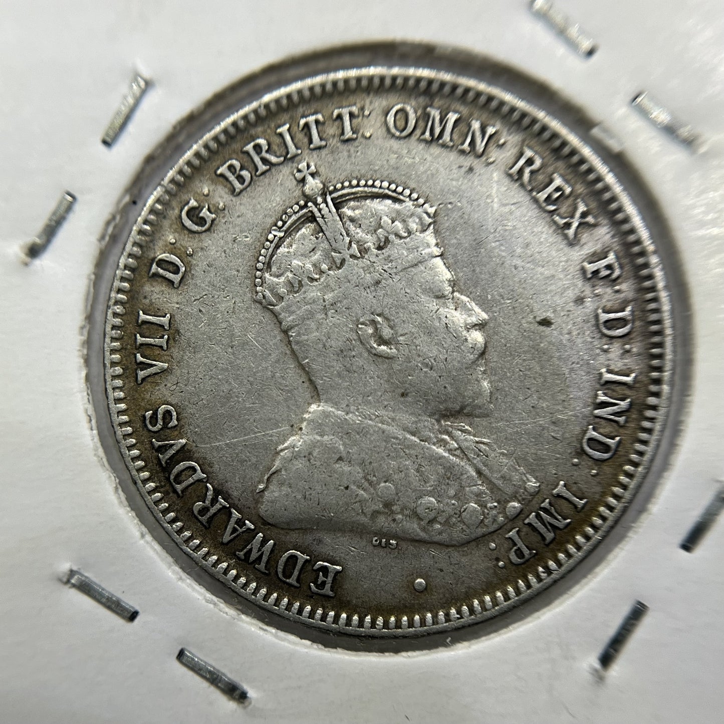1910 Shilling Coin - good Very Fine - Edward VII Silver Predecimal First Year