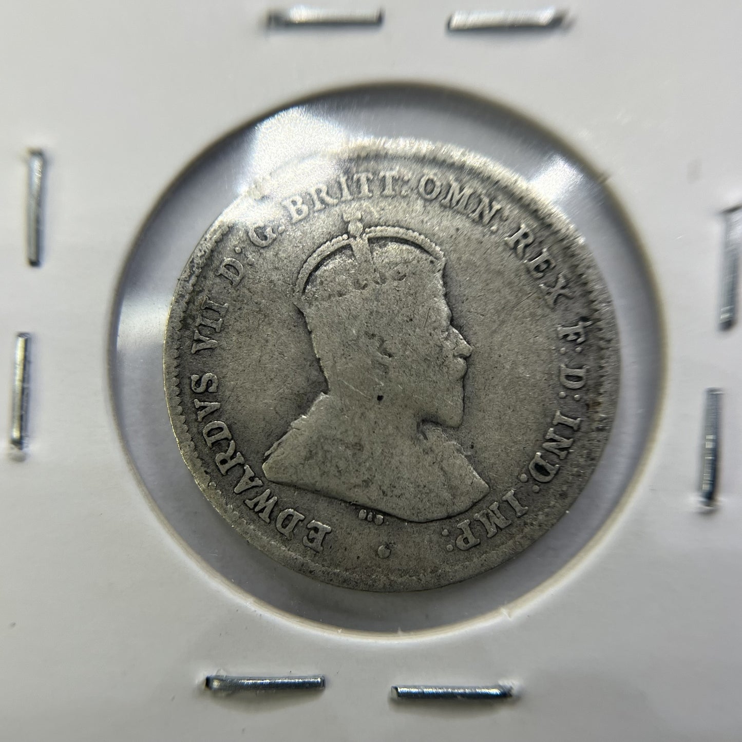 1910 Sixpence Coin - Fine - Edward VII First Year of Issue Silver Predecimal