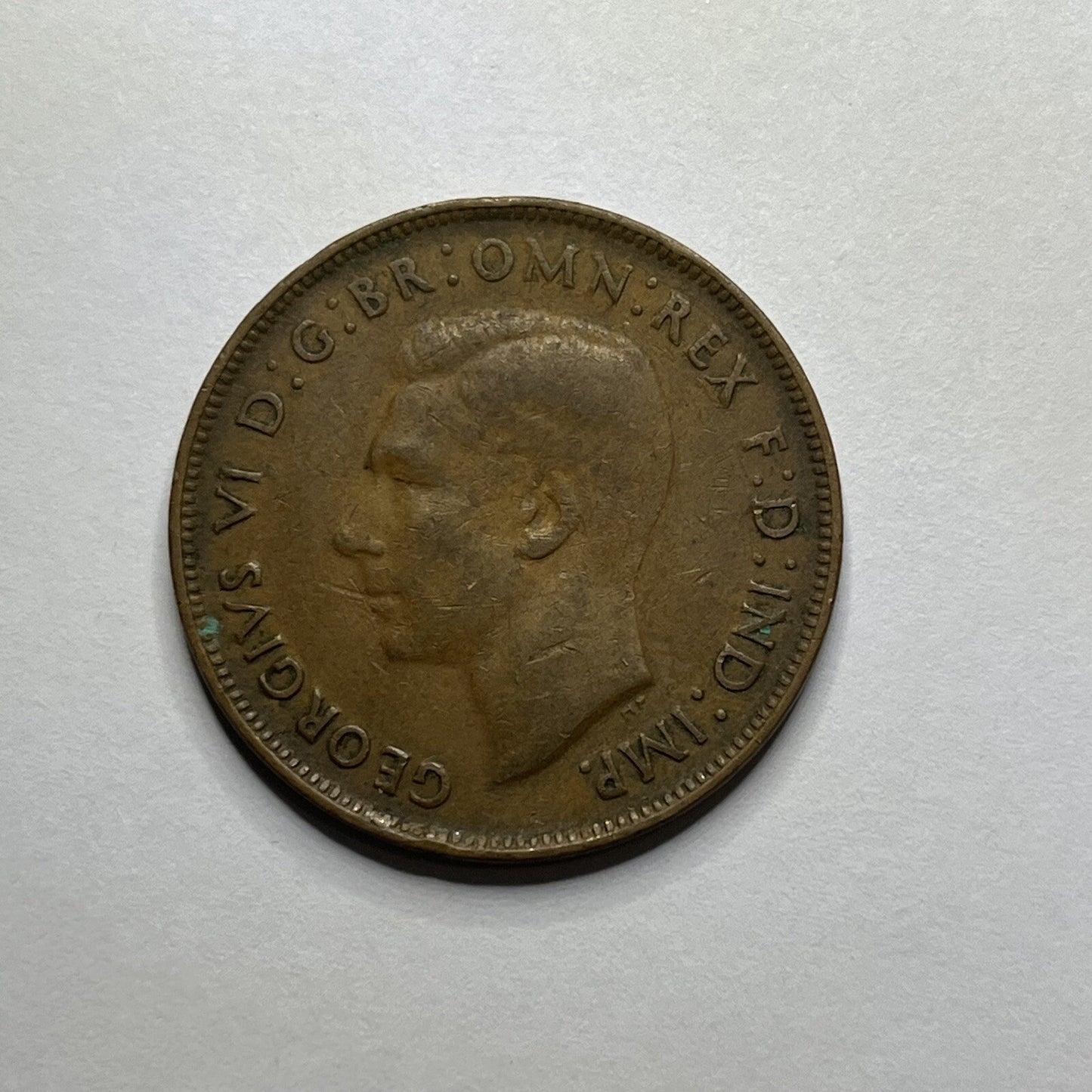 1943 Penny Coin - Australian King George VI Better than Circulated Predecimal