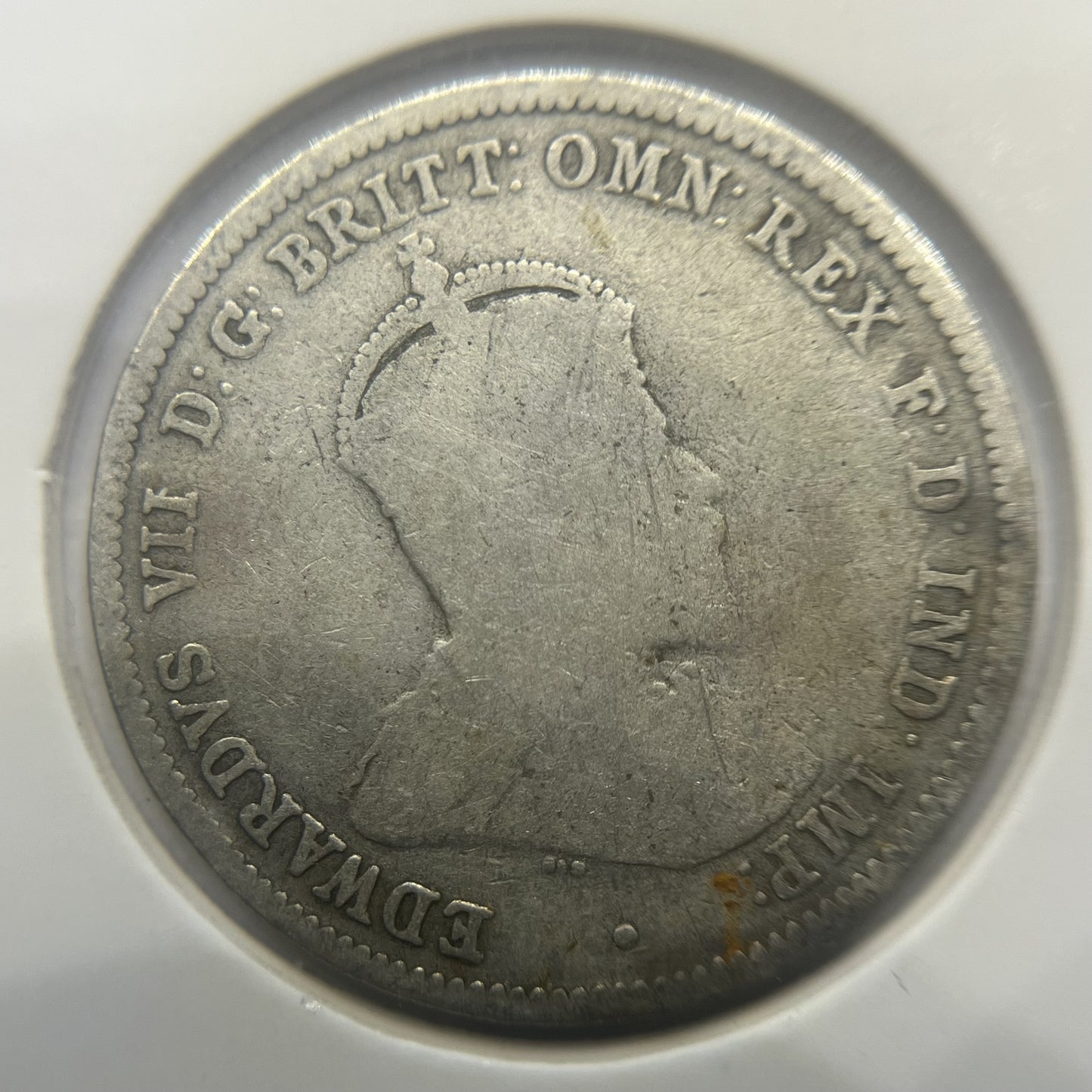 1910 Shilling Coin - Very Good - Edward VII Silver Predecimal First Year Issue