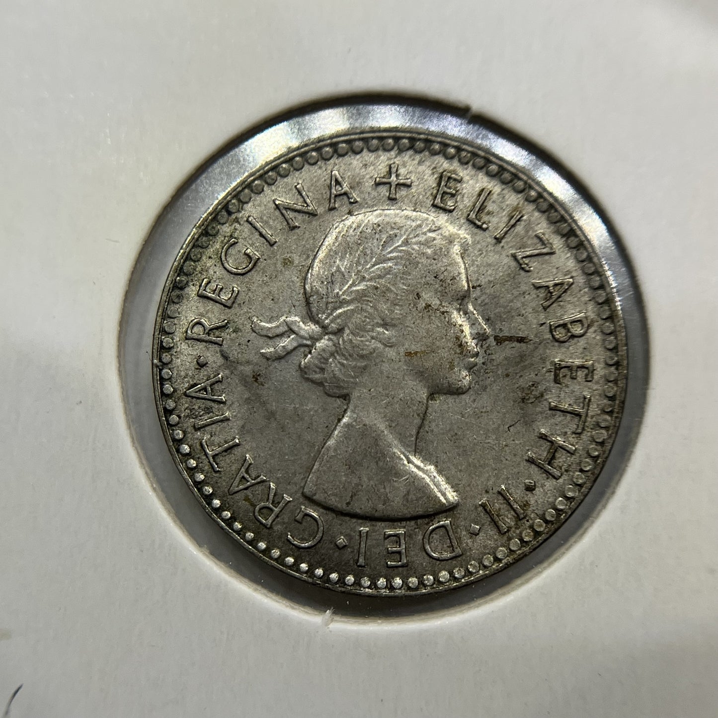 1953 Threepence Error Coin - Partially Collar minor Lip - Better Date QEII