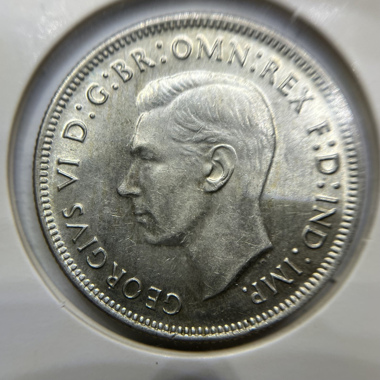 1943 Florin Coin - good Extremely Fine - George VI Silver Predecimal