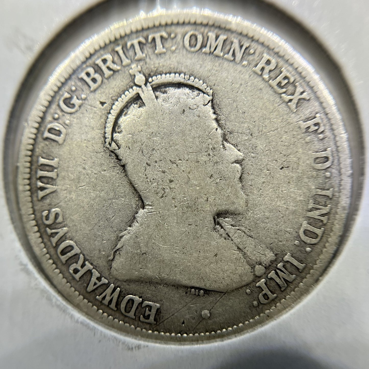 1910 Florin Coin - Very Good - King Edward VII Predecimal Silver