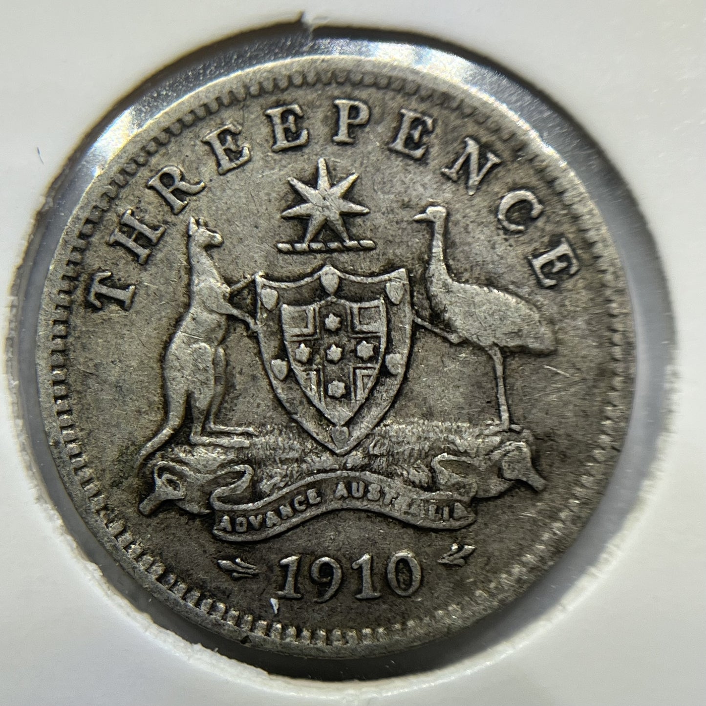 1910 Threepence Coin - Very Fine - Silver Predecimal Edward VII