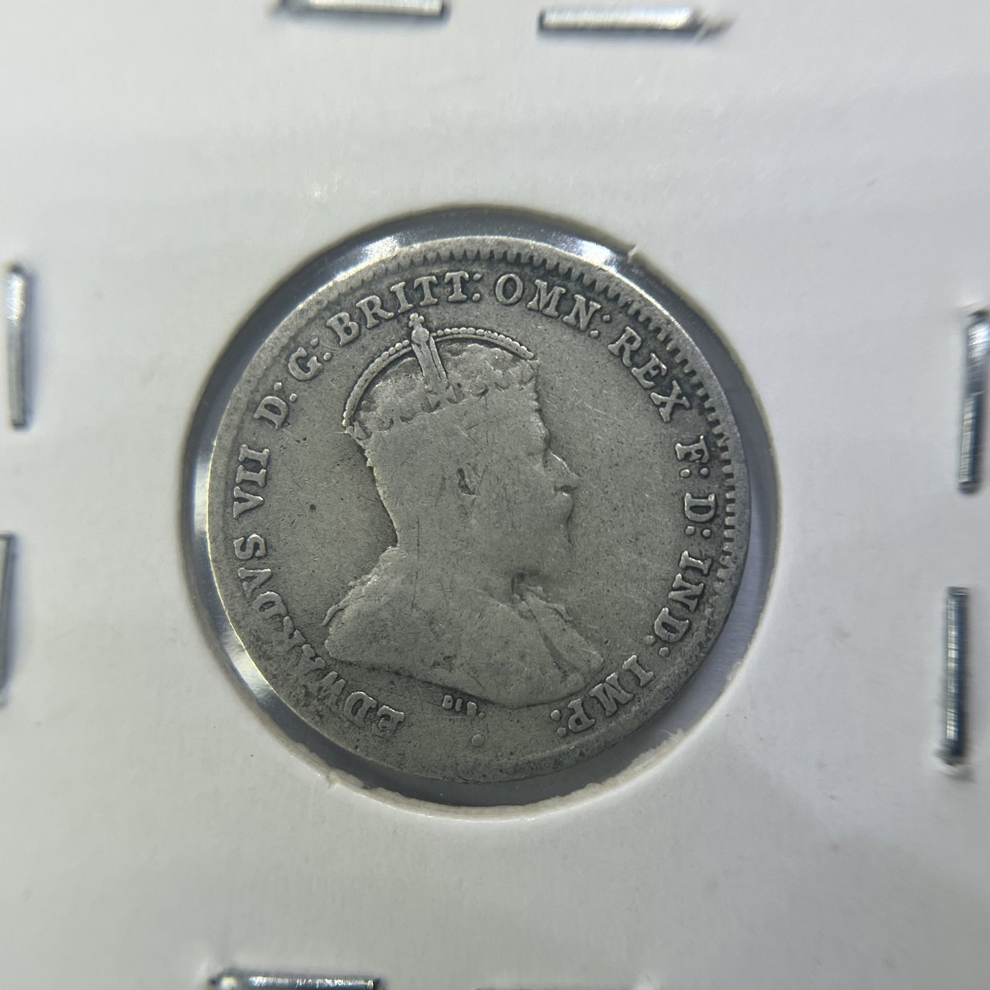 1910 Threepence Coin - almost Very Fine - Edward VII Silver Predecimal