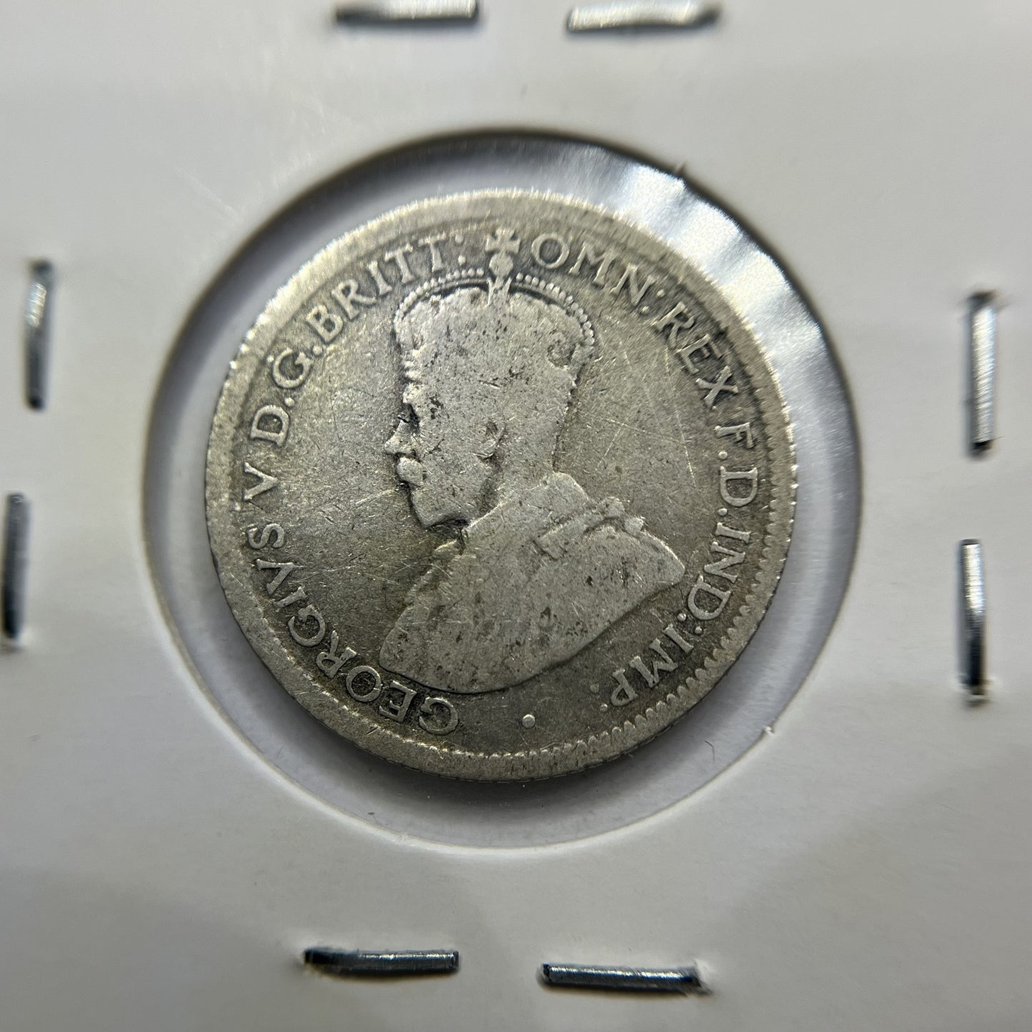 1923 Sixpence Coin - Fine - George V Silver Predecimal Australian