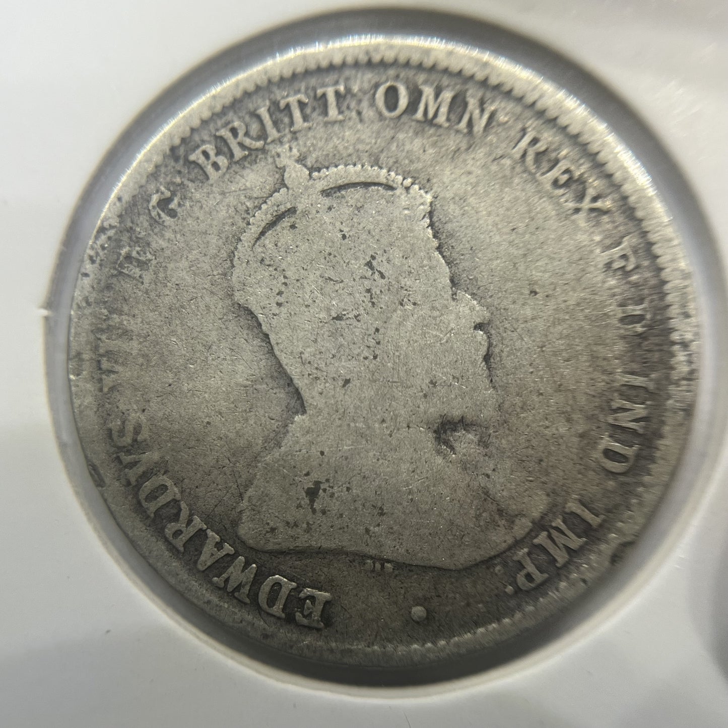 1910 Shilling Coin - Very Good - Edward VII Silver Predecimal First Year Issue