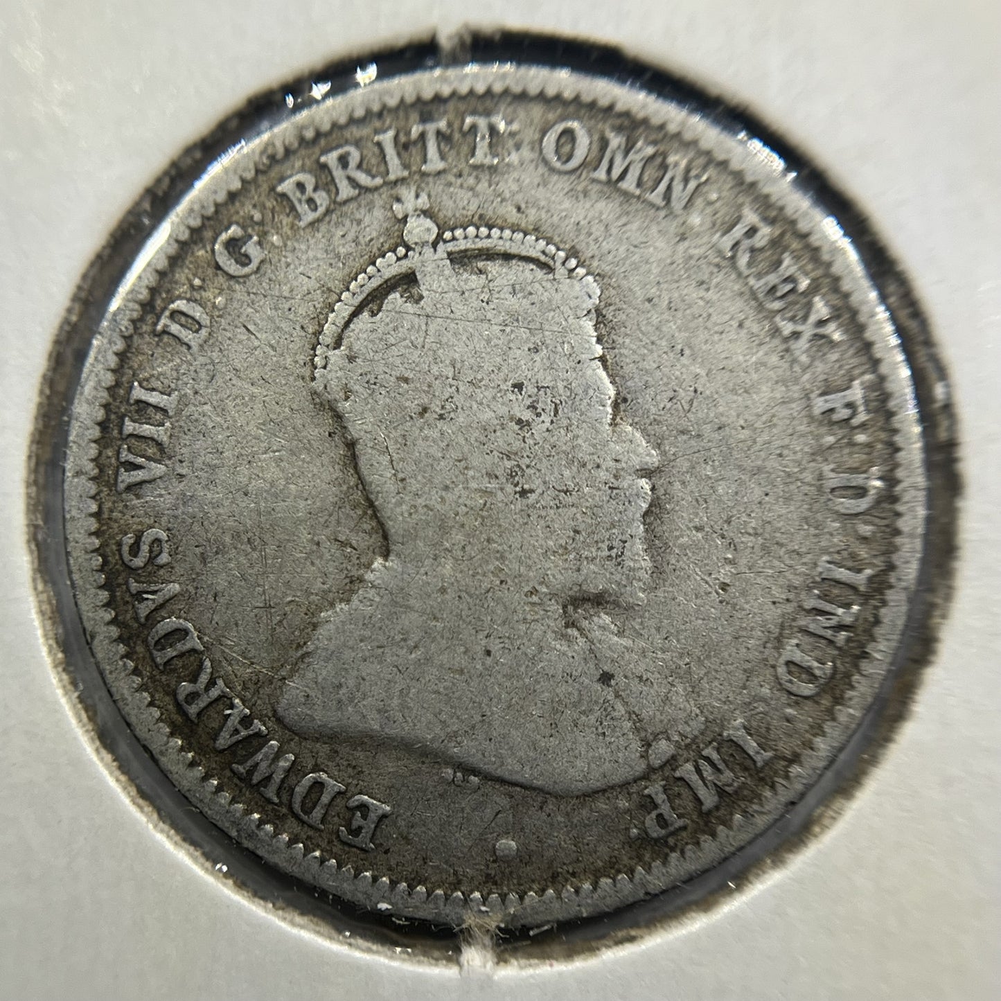 1910 Shilling Coin - Very Good - Edward VII Silver Predecimal First Year