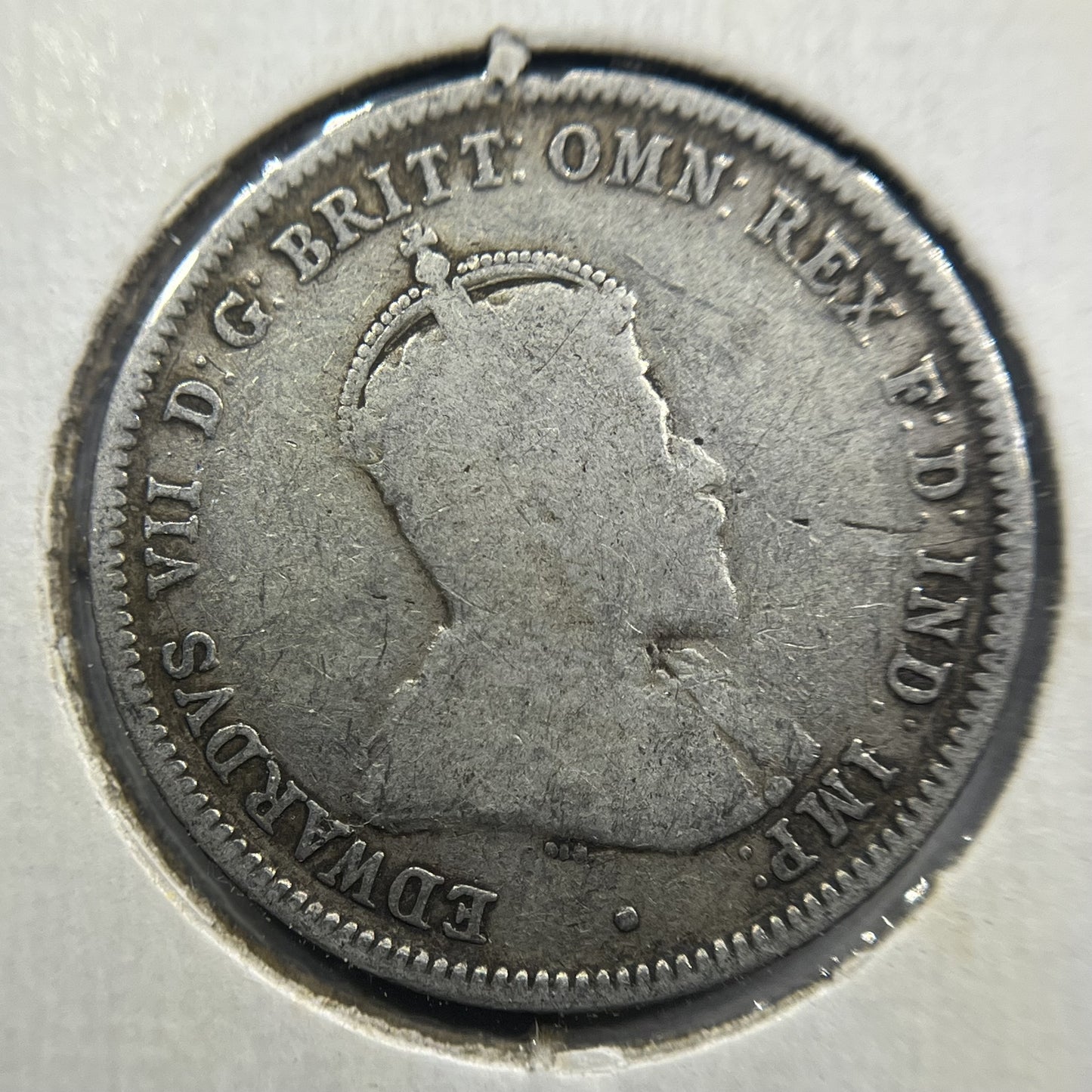 1910 Shilling Coin - Very Good - Edward VII Silver Predecimal First Year