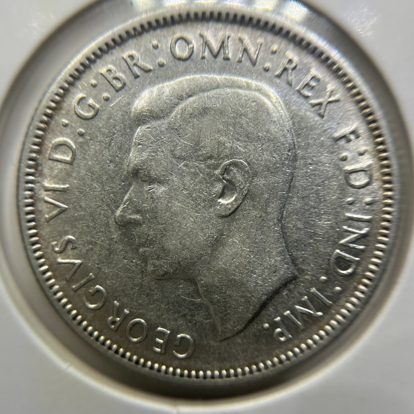 1943 s Florin Coin - Very Good - George VI Silver