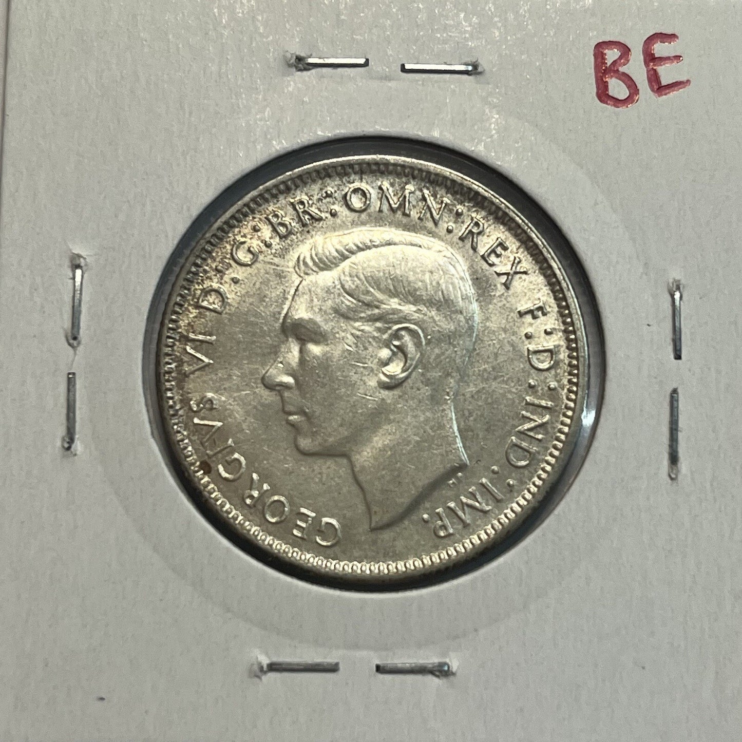1943 s Florin Coin - almost Uncirculated - George VI Silver Predecimal