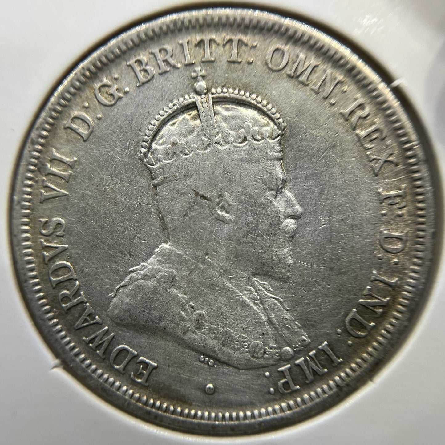 1910 Florin Coin - good Very Fine - Edward VII Silver Predecimal First Year