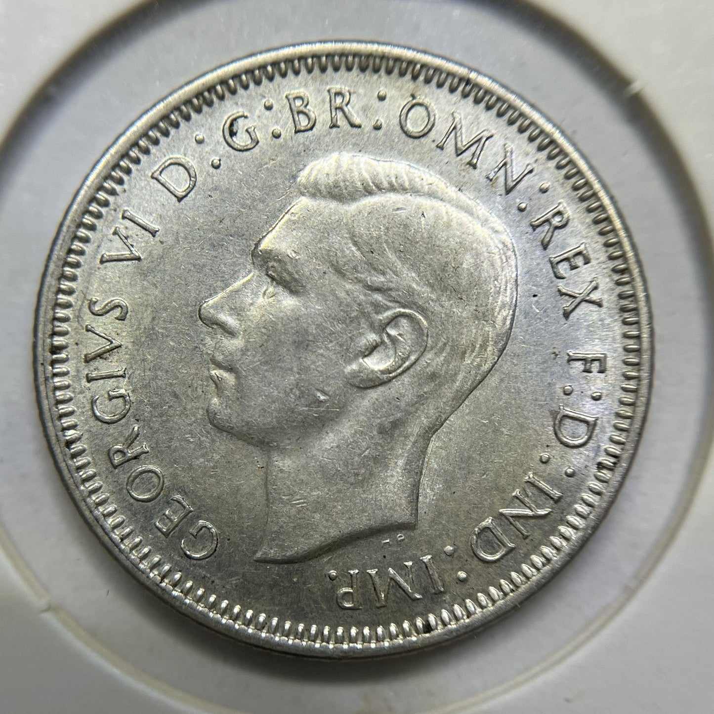 1942 s Shilling Coin - good Very Fine - George VI Silver Predecimal