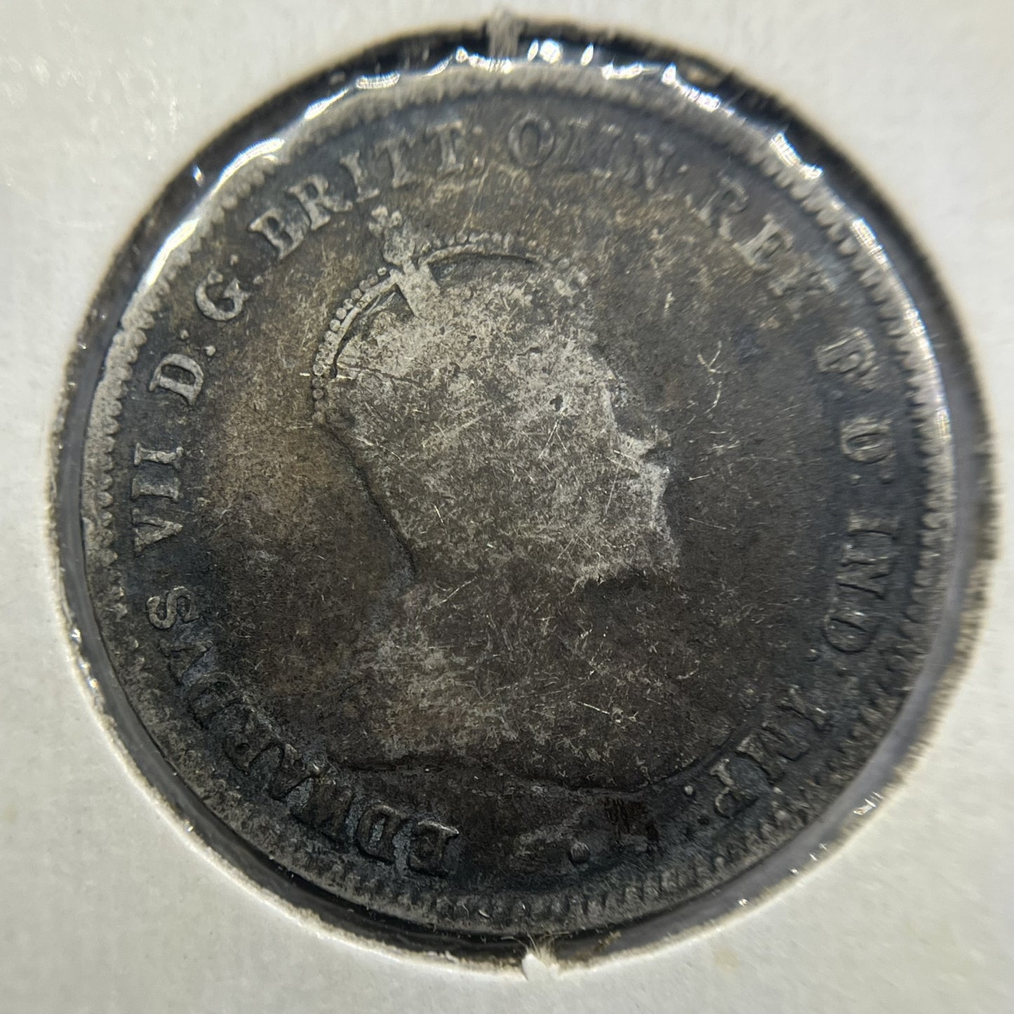 1910 Shilling Coin - Very Good - Edward VII Silver Predecimal First Year