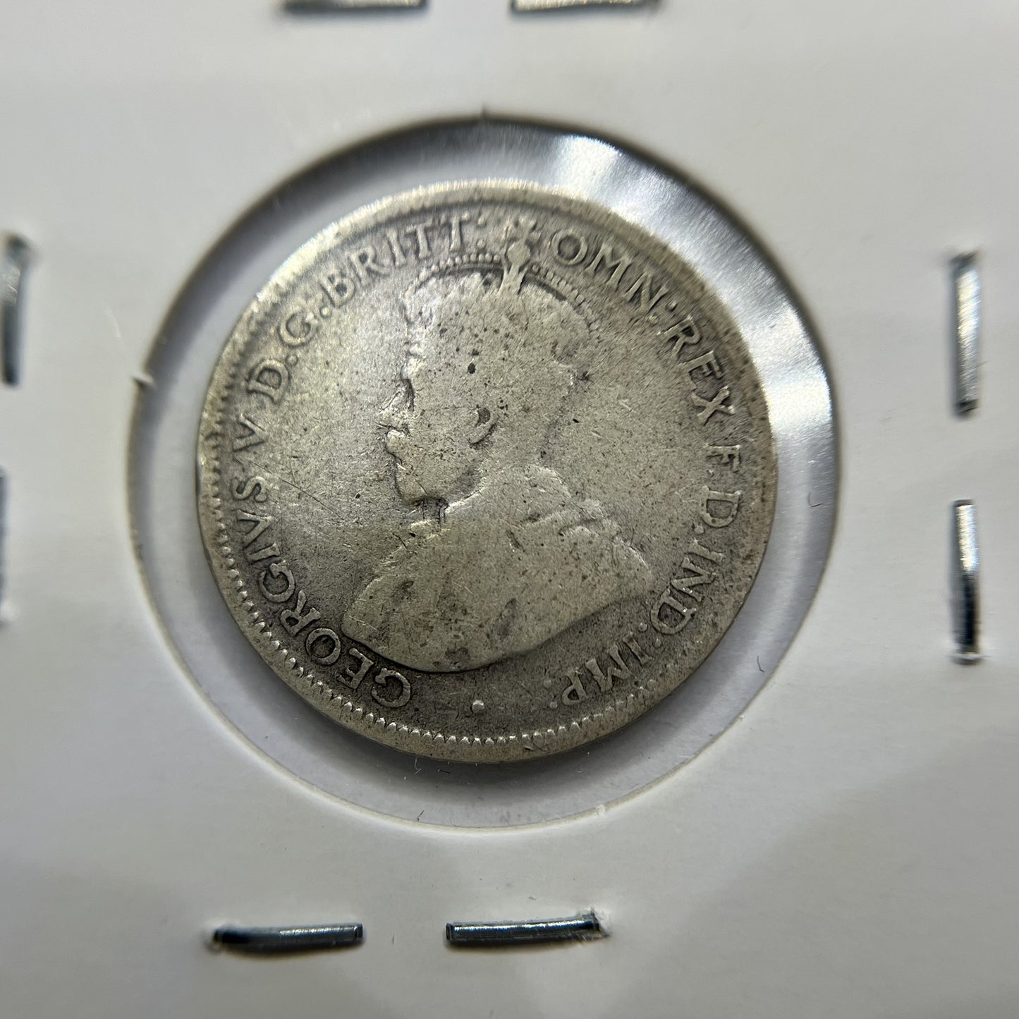 1924 Sixpence Coin - Very Good - George V Silver Predecimal Australian