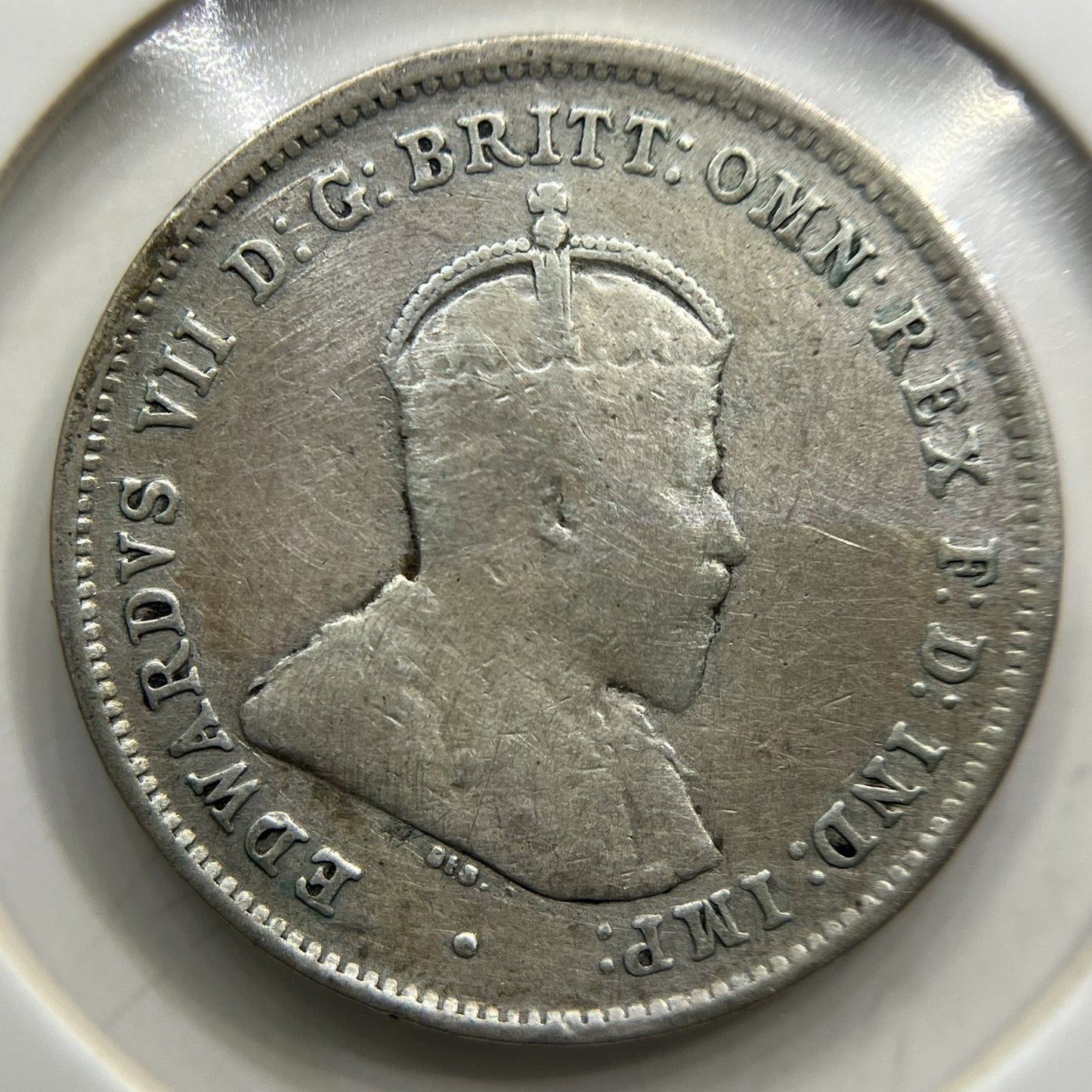 1910 Sixpence Coin - almost Very Fine - Silver Edward VII