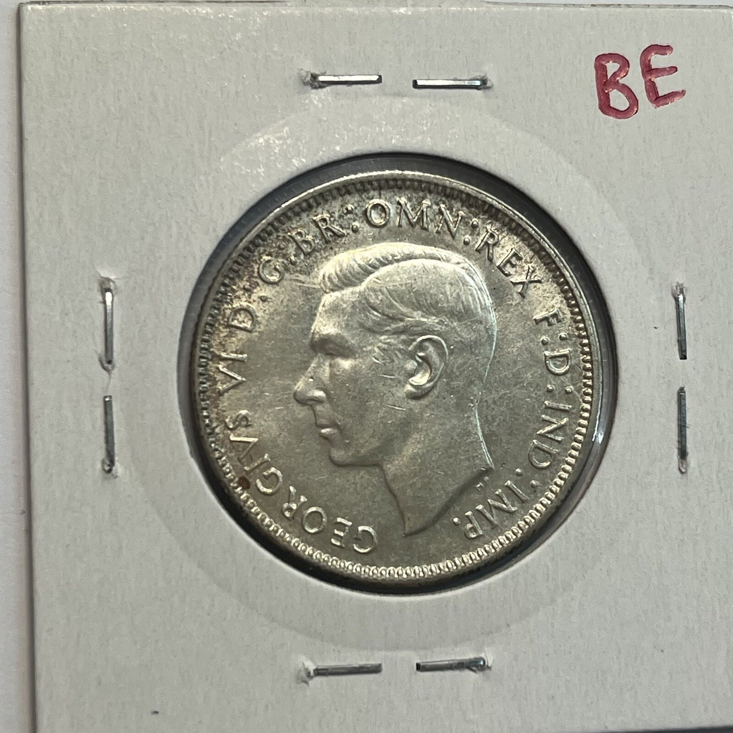 1943 s Florin Coin - almost Uncirculated - George VI Silver Predecimal