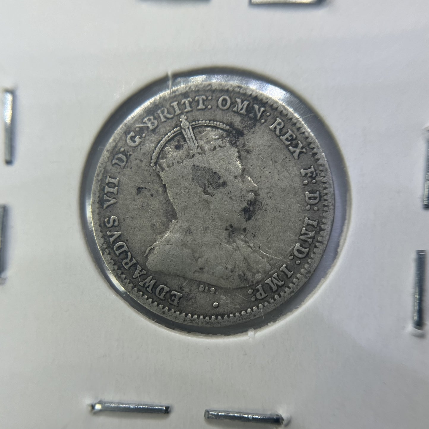 1910 Threepence Coin - almost Very Fine - Edward VII Silver Predecimal