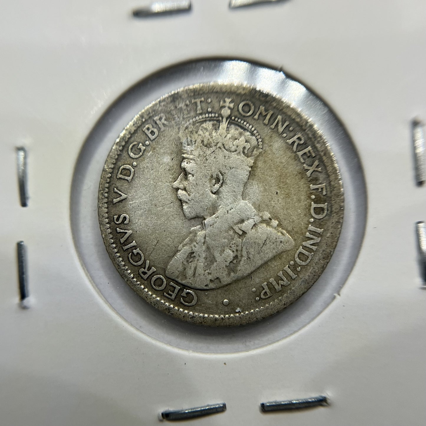 1923 Sixpence Coin - Fine - George V Silver Predecimal Australian