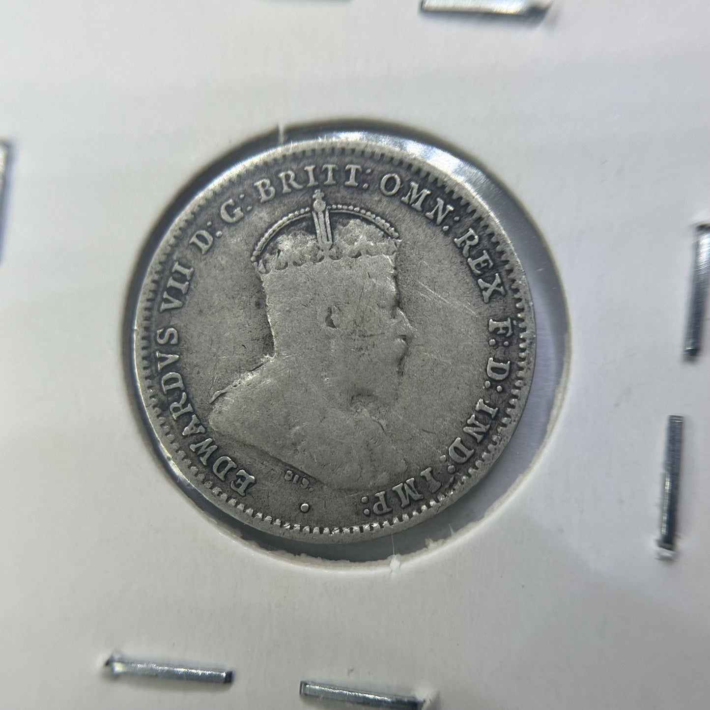 1910 Threepence Coin - almost Very Fine - Edward VII Silver Predecimal