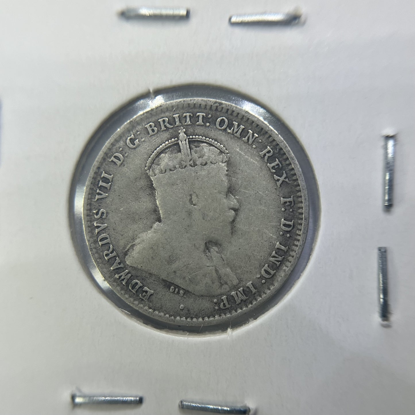 1910 Threepence Coin - Very Fine - Edward VII Silver Predecimal First Year