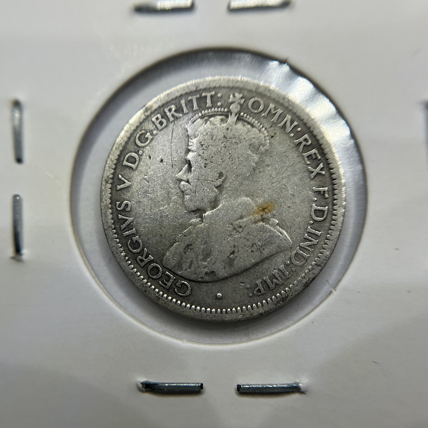 1924 Sixpence Coin - Very Good - George V Silver Predecimal Australian