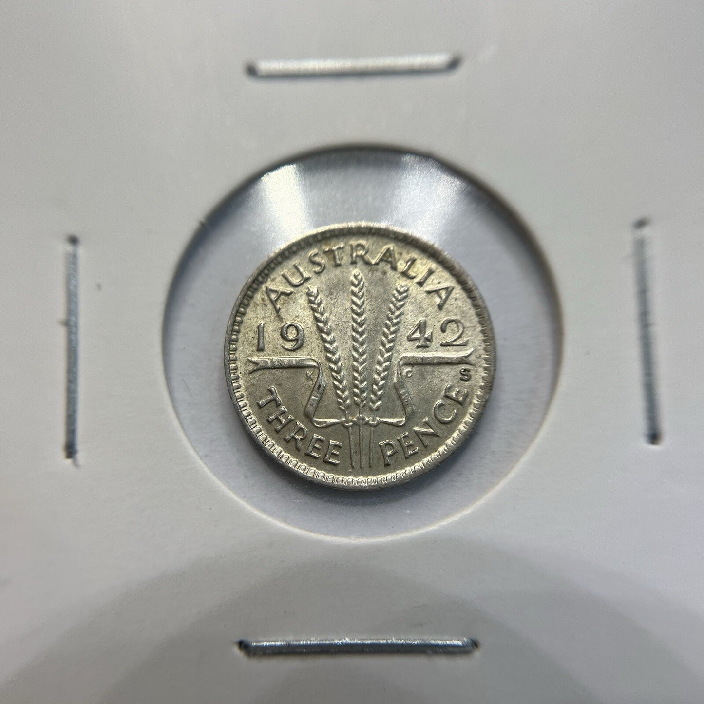 1942 s Threepence Coin - Extremely Fine - George VI Silver Predecimal