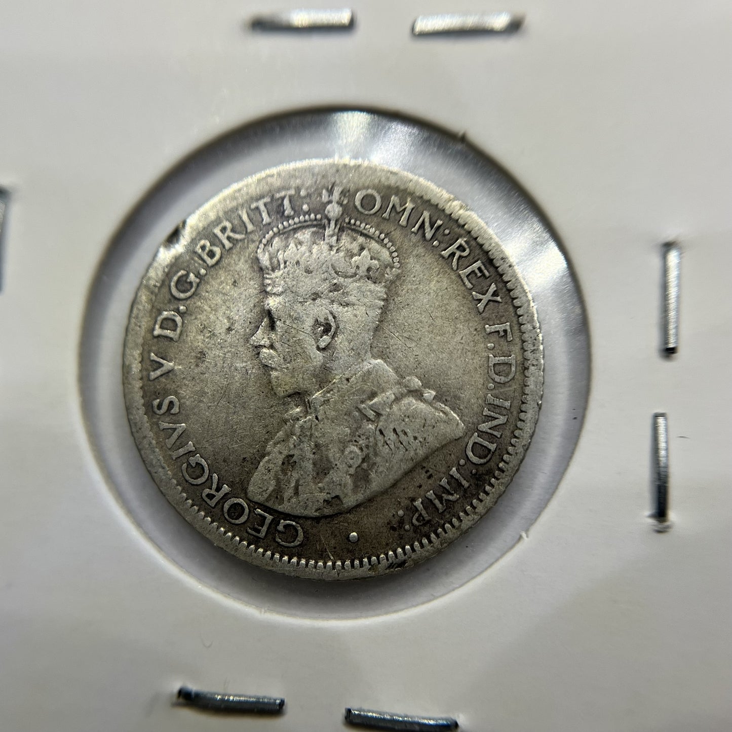 1924 Sixpence Coin - Fine - George V Silver Predecimal Australian