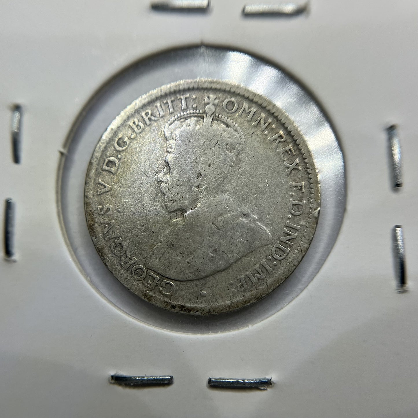 1924 Sixpence Coin - Very Good - George V Silver Predecimal Australian