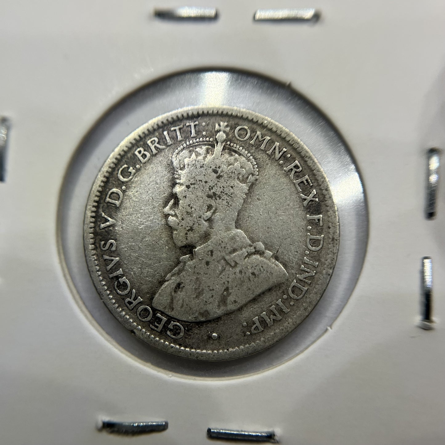 1924 Sixpence Coin - Fine - George V Silver Predecimal Australian