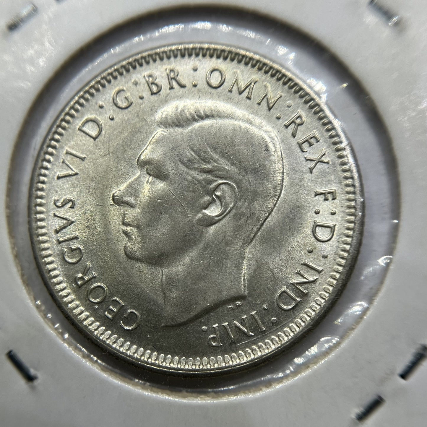 1943 s Shilling Coin - Choice Uncirculated Lustre - George VI Silver Predecimal