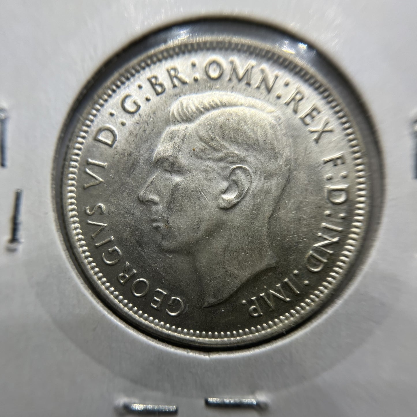 1943 Florin Coin - Uncirculated - George VI Silver Predecimal