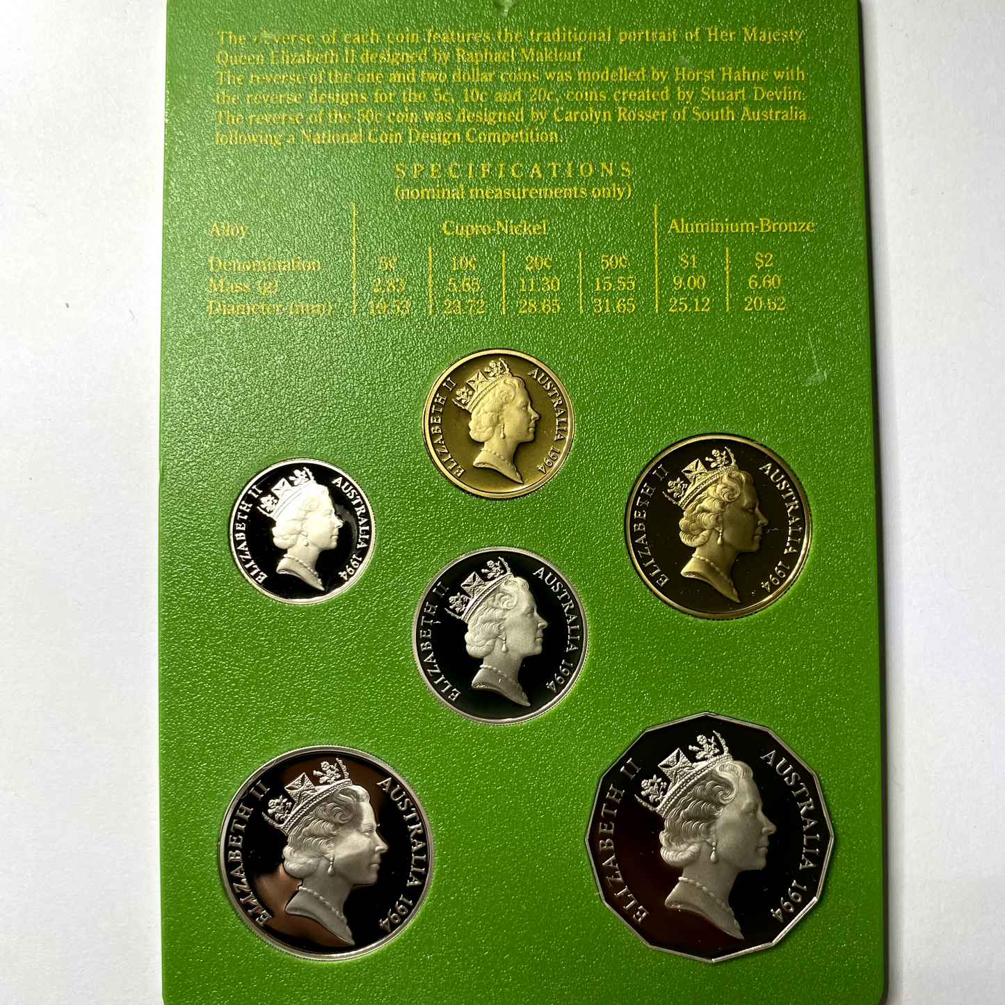 1994 Twenty 20 Cent Coin - Ex Proof Set - Elizabeth II Australia