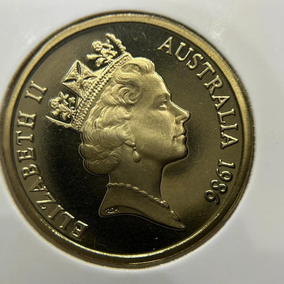 1986 Year of Peace One 1 Dollar Coin - Ex Proof Set - Elizabeth II Australia