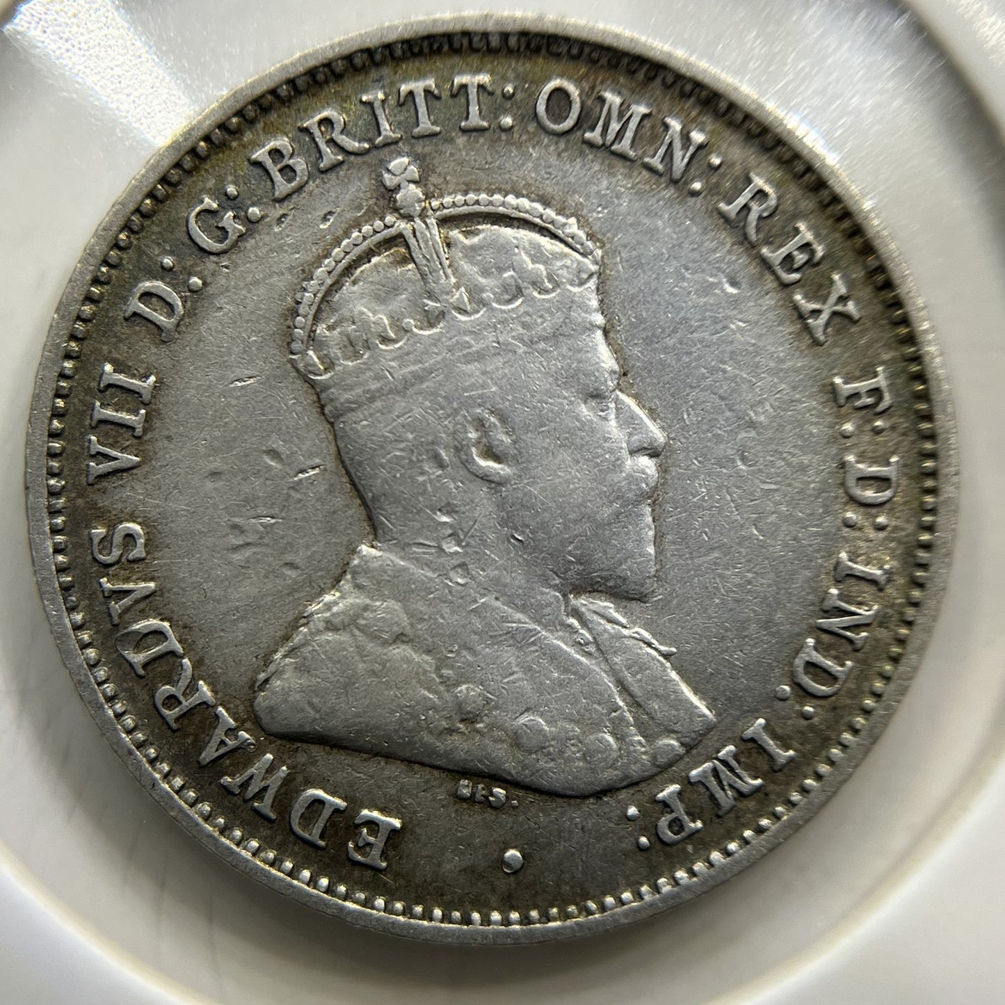 1910 Sixpence Coin - Very Fine - Silver Edward VII