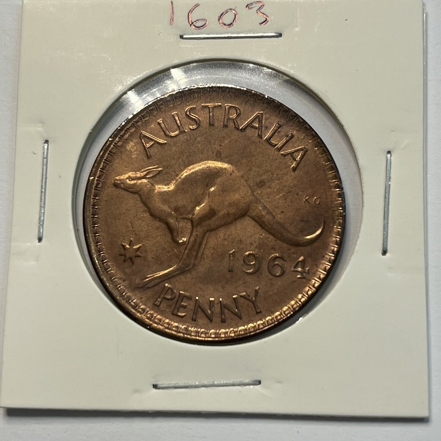 1964 Penny Coin - Struck Out of Collar Misstrike Error Lip - Scarce Predecimal