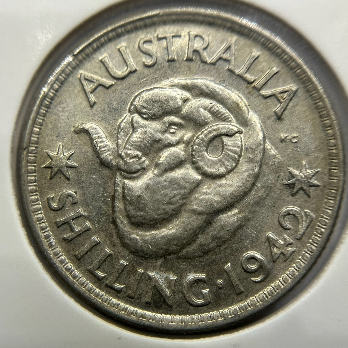 1942 Shilling Coin - Extremely Fine - George VI Silver Predecimal
