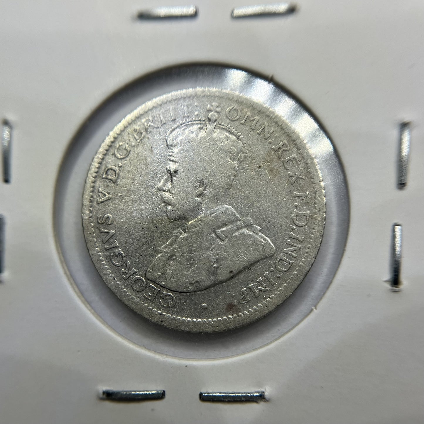 1924 Sixpence Coin - Very Good - George V Silver Predecimal Australian