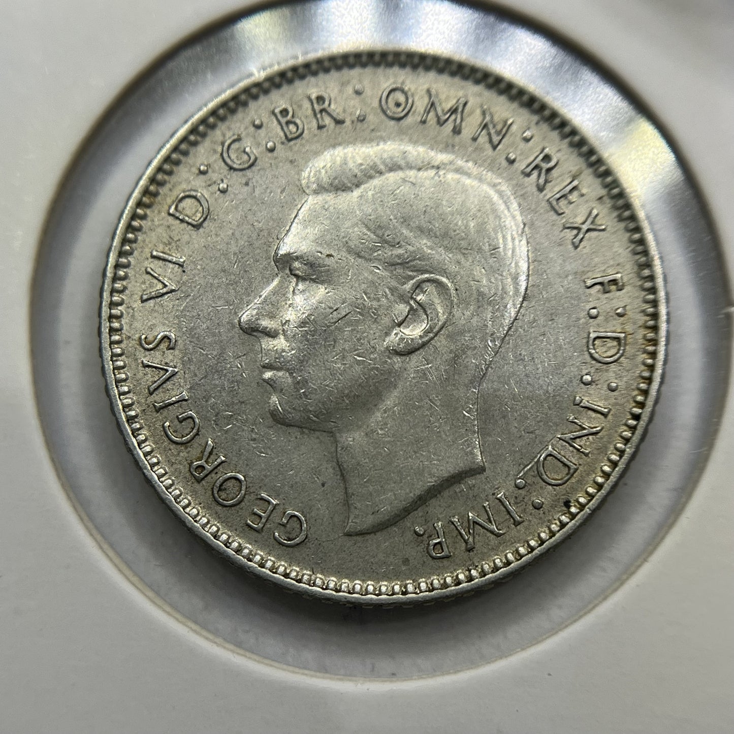1943 d Sixpence Coin - Fine - George VI Silver Predecimal