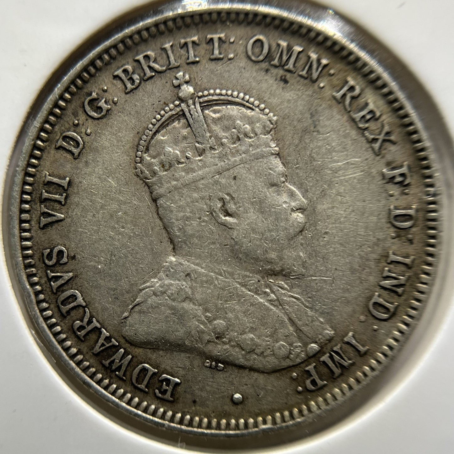 1910 Shilling Coin - good Very Fine - Silver Edward VII