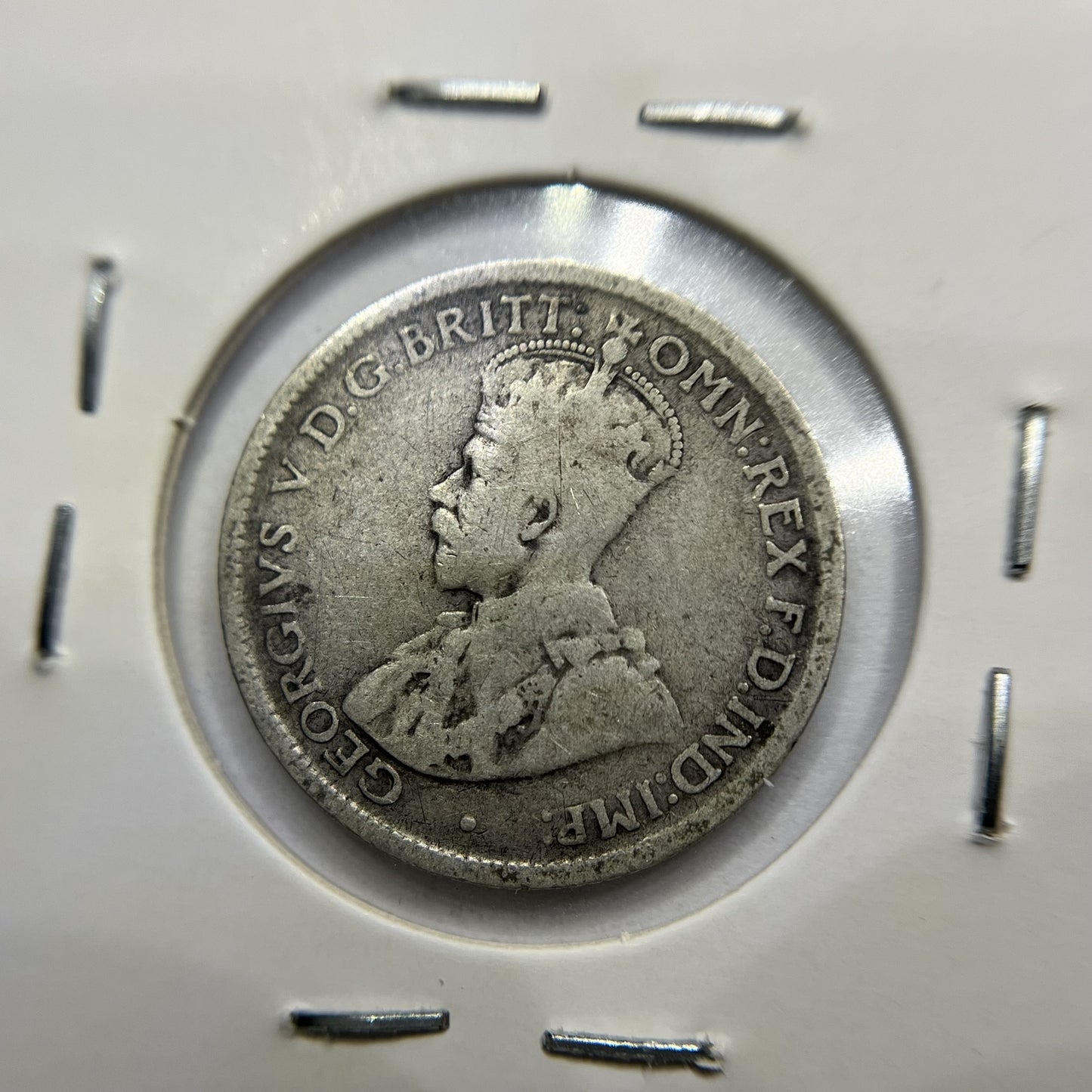 1923 Sixpence Coin - Very Good - George V Silver Predecimal Australian