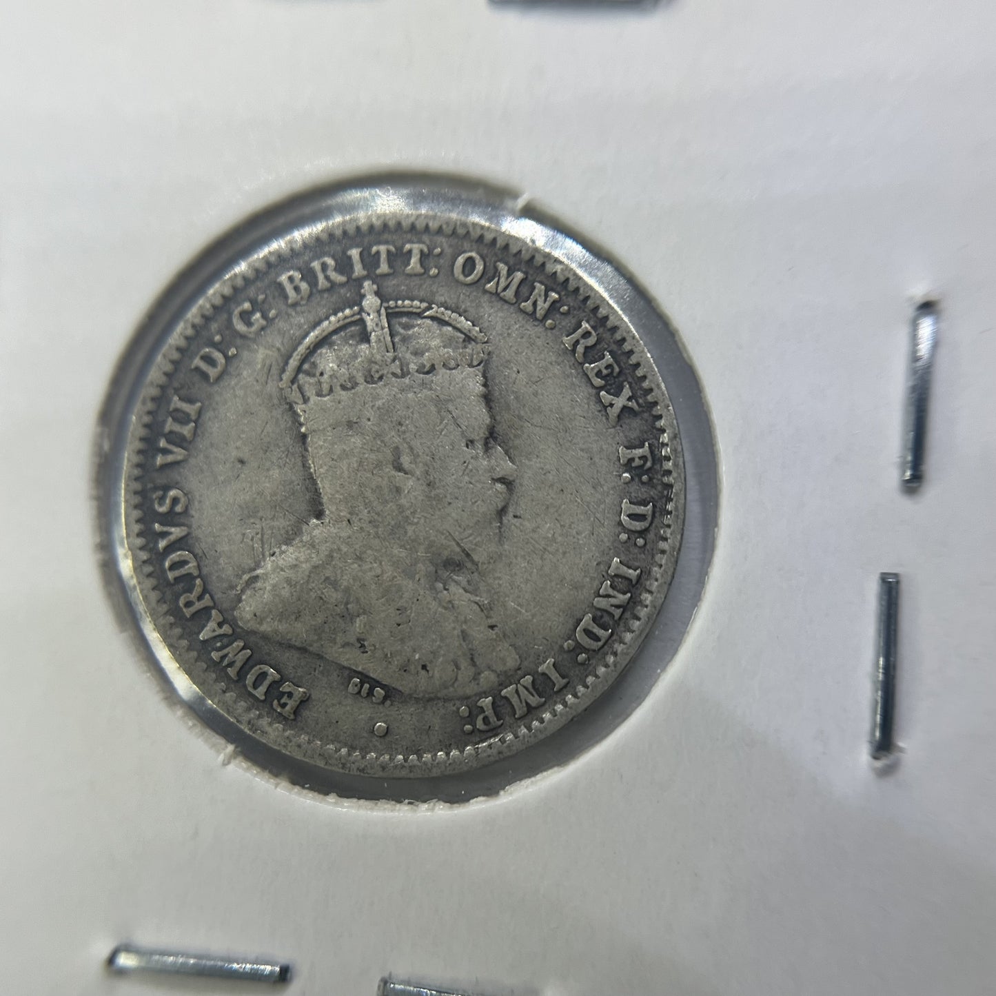 1910 Threepence Coin - almost Very Fine - Edward VII Silver Predecimal