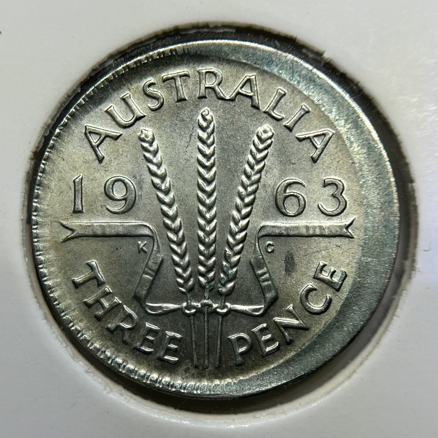 1963 Threepence Error Coin - Broad Strike Uncirculated - Scarce Predecimal