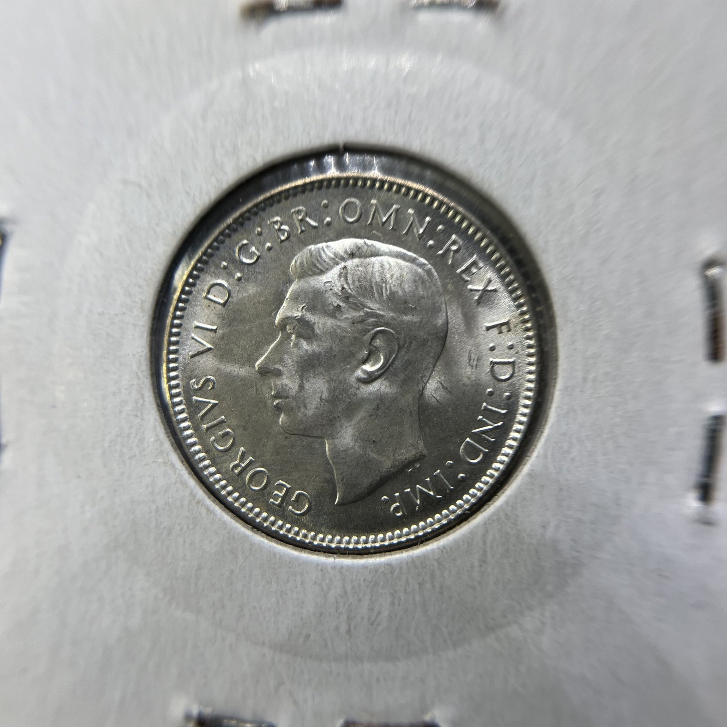 1943 d Sixpence Coin - Choice Uncirculated Lustre - George VI Silver Predecimal