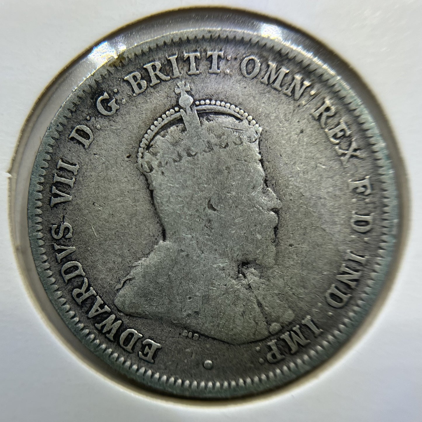 1910 Shilling Coin - Very Good - Edward VII Silver Predecimal First Year